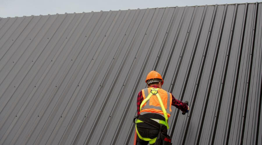 Professional metal roof installation services in New Leipzig, ND